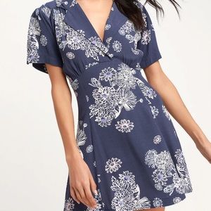 Free People Blue Hawaii Dress